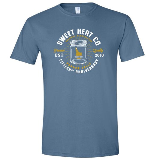 15th Anniversary T-Shirt - Indigo Blue